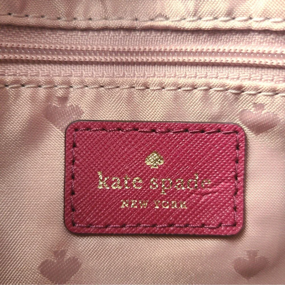 Kate Spade Cove Street Dody Crossbody Leather Bag Purse Handbag Rhubarb Tart New - Picture 6 of 13